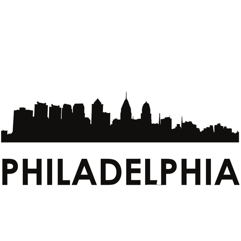 Philadelphia Skyline Philadelphia SVG Silhouette Svg Dxf Pdf - Etsy