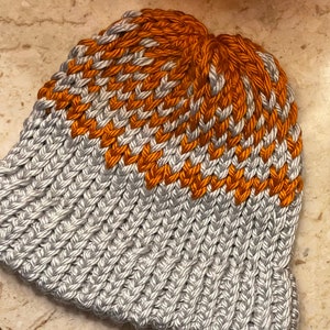 Knit Hat with Hearts