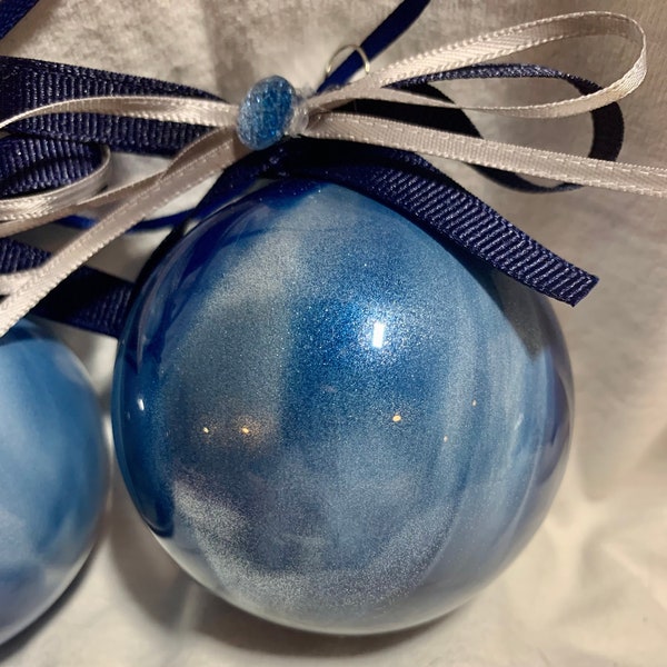 Light Blue Christmas Ornaments Etsy