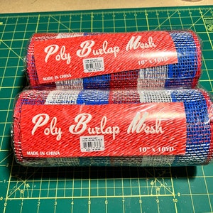 Poly Burlap Mesh 10”x10yds, Burlap Mesh, Mesh for Wreaths, Multiple Colors