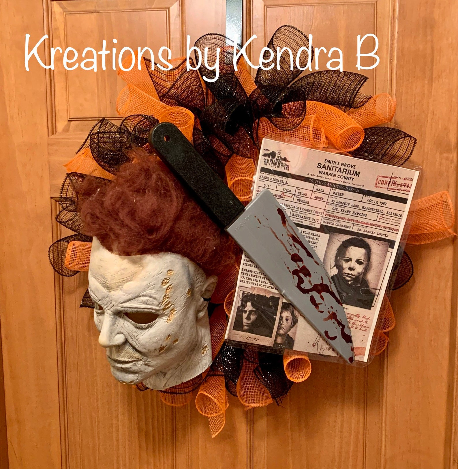 Michael Myers Wreath
 Michael Myers Wreath Halloween Wreath Horror Movie Wreath