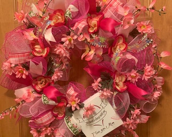 Mother’s Day Wreath, Mother’s Day Gift, Wreath for Mom