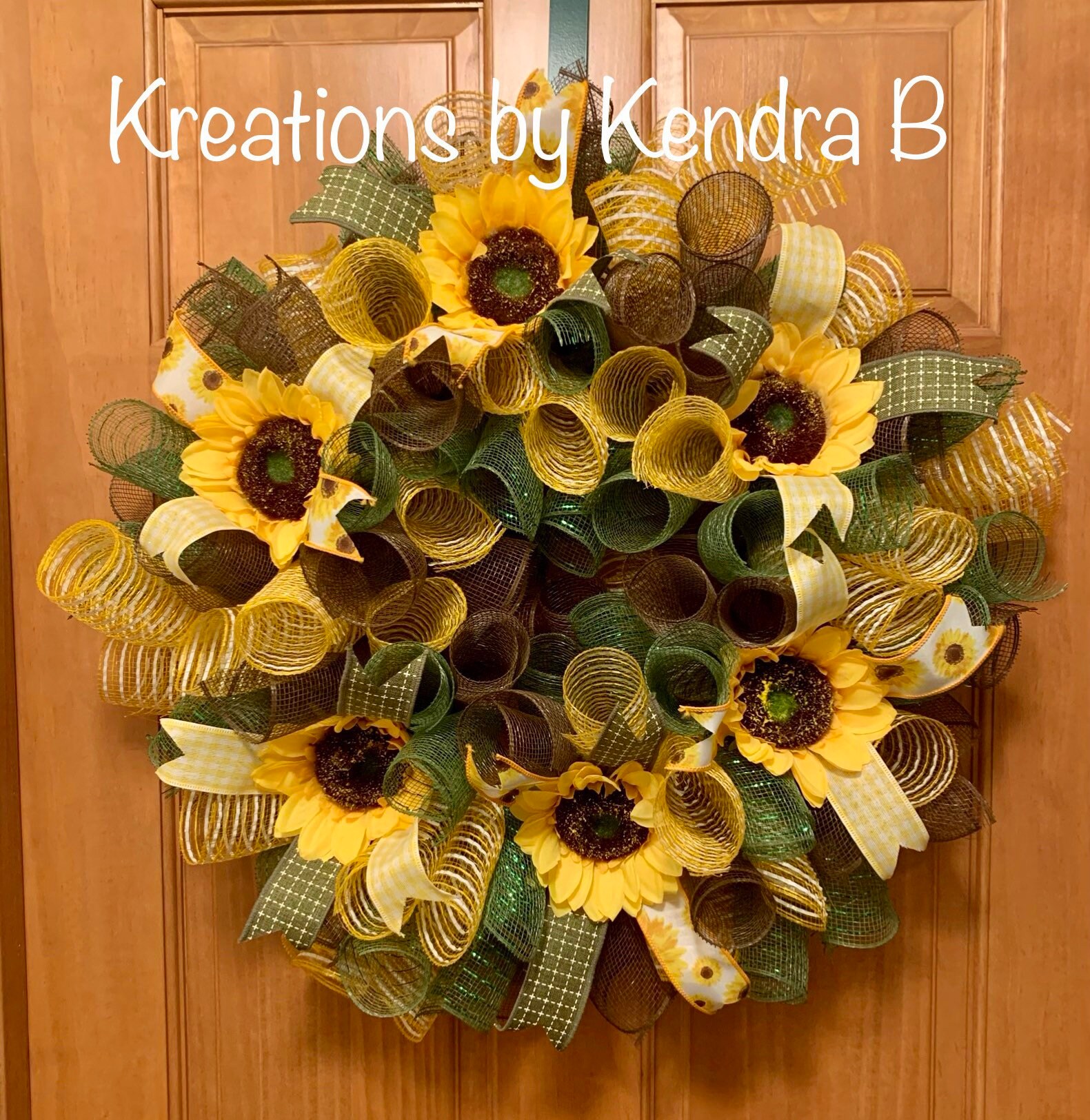 Sunflower Wreath Yellow Sunflower Wreath Sunflower Wreath Etsy