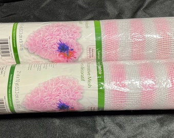 Deco Mesh, 21” Rolls, Multiple Colors