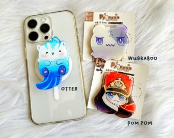 Genshin Honkai Starrail theme phone keychain Pompom Wubbaboo Neuvilette Otter