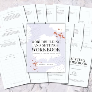 24 Page Worldbuilding and Setting Workbook for Writers | Novel Planning Workbook | Writer's Craft Workbook | Novel Outline Book