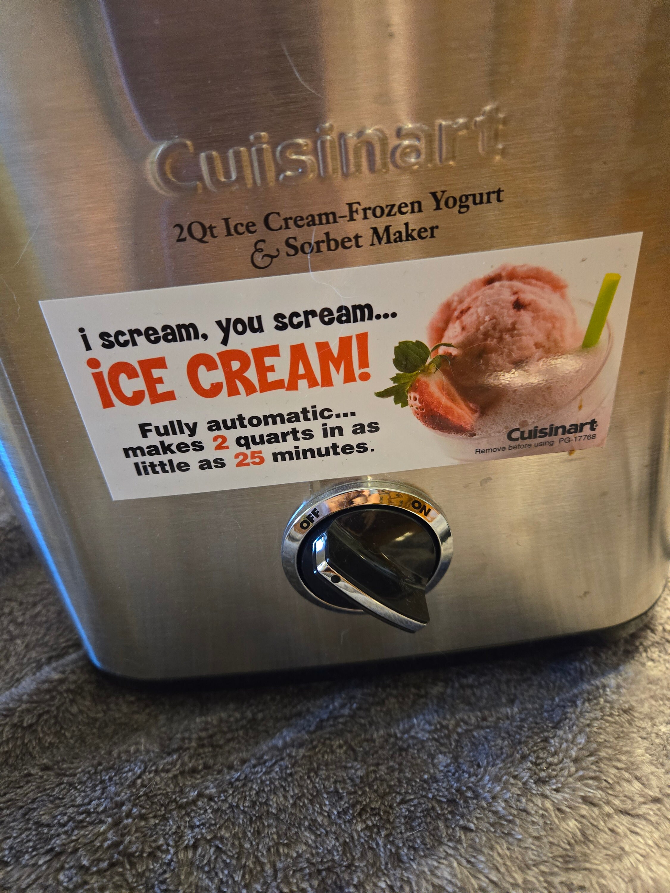 2 quarts ice cream