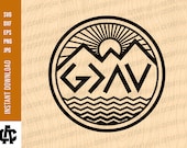 God is Greater than the highs and lows Svg God is Greater svg God svg Christian svg Religious svg Mountain svg silhouette God svg