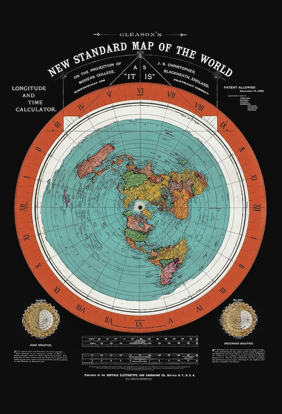Unveil the Mystique of Gleason's 1892 Flat Earth Map: Reimagined