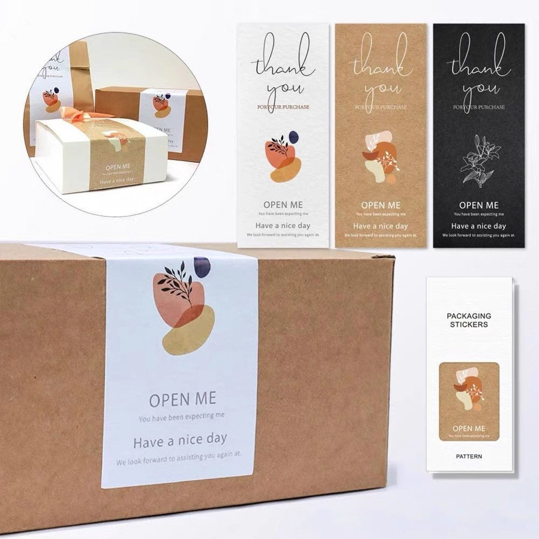 PSOWQ Rotonde Etichette Autoadesive In Carta Kraft, Per Conservare