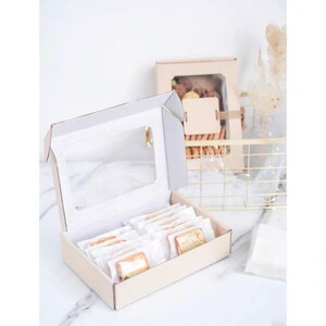 Cajas de cartón corrugado para panadería con ventana (8,9 x 6,1 x 2) - Juego de 3 imagen 8
