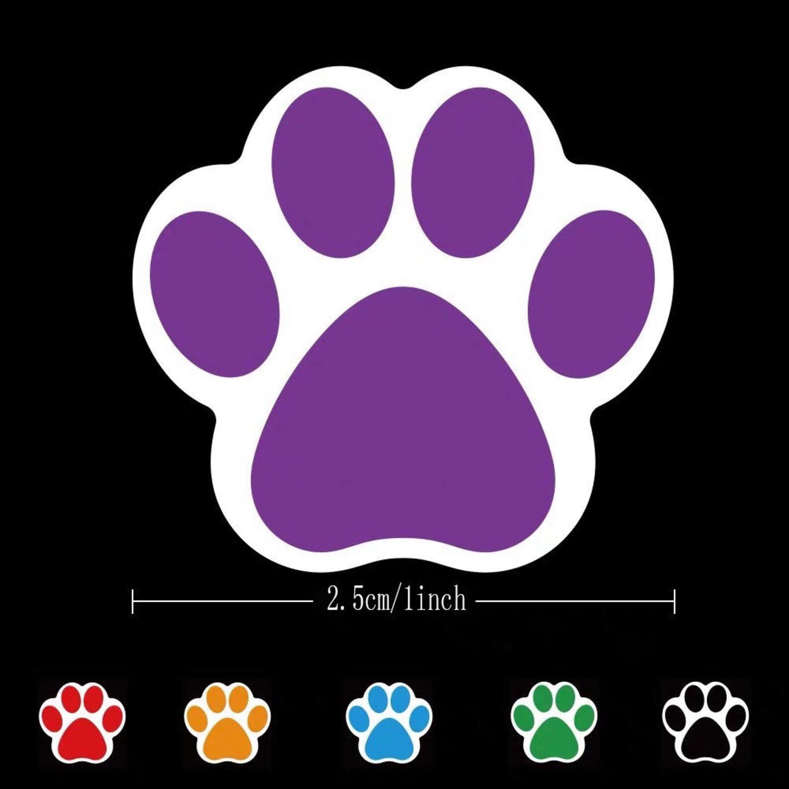Roll of 500pcs Dogs Paws Stickers Bakery Sticker1 Inch Etsy