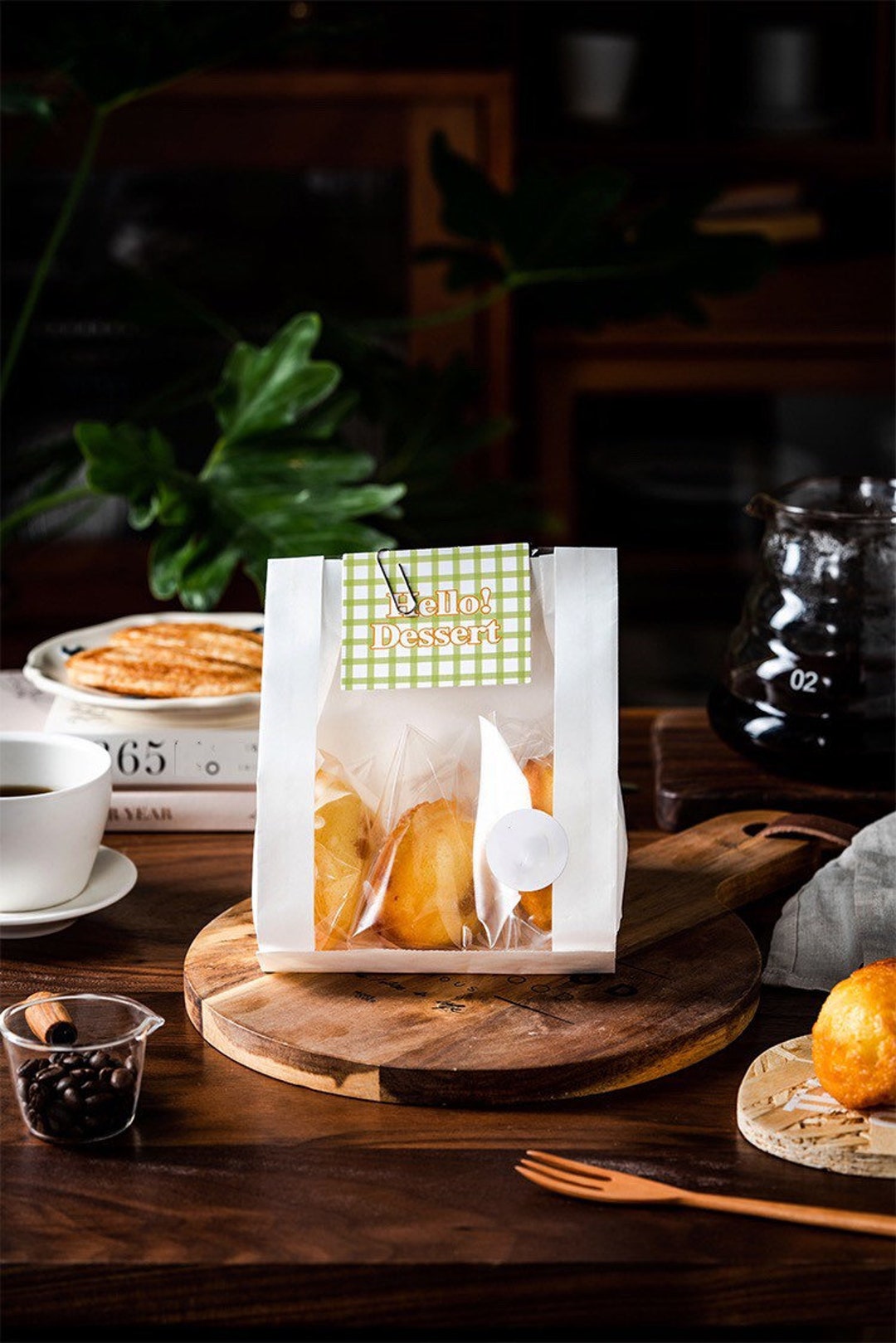 White Bakery Bags With Windows/bakery Bags for Buns,croissant,bagel,big