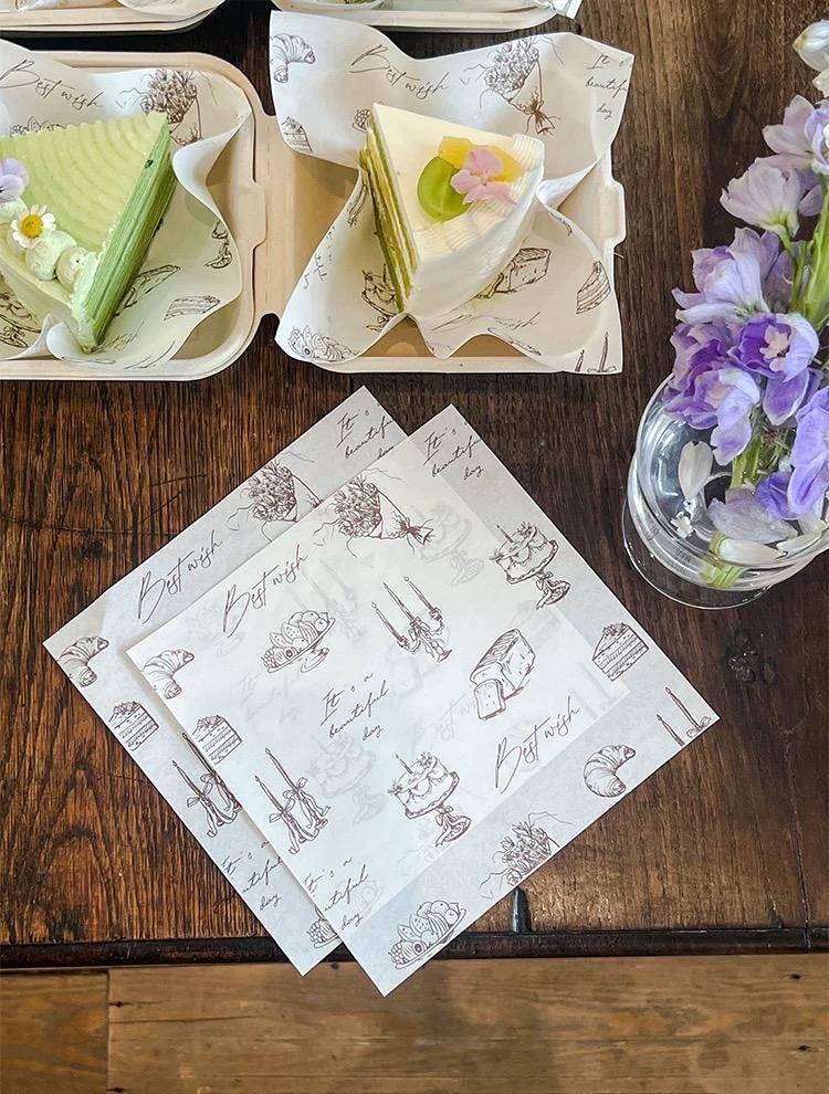 50 Pz/lotto Carta Cera Per Uso Alimentare Grasso Carta Involucri Alimenti Carta Da Involucro Per Il Pane Sandwich Burger Patatine Frte Oilpaper Strumenti di Cottura  15