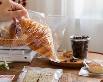 Clear Cellophane Treat Bags: 3 Designs, Self-Adhesive (50 Pcs)