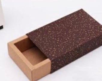Thick Kraft Gift Boxes – Translucent or Gold Dot Cover, 2 Piece