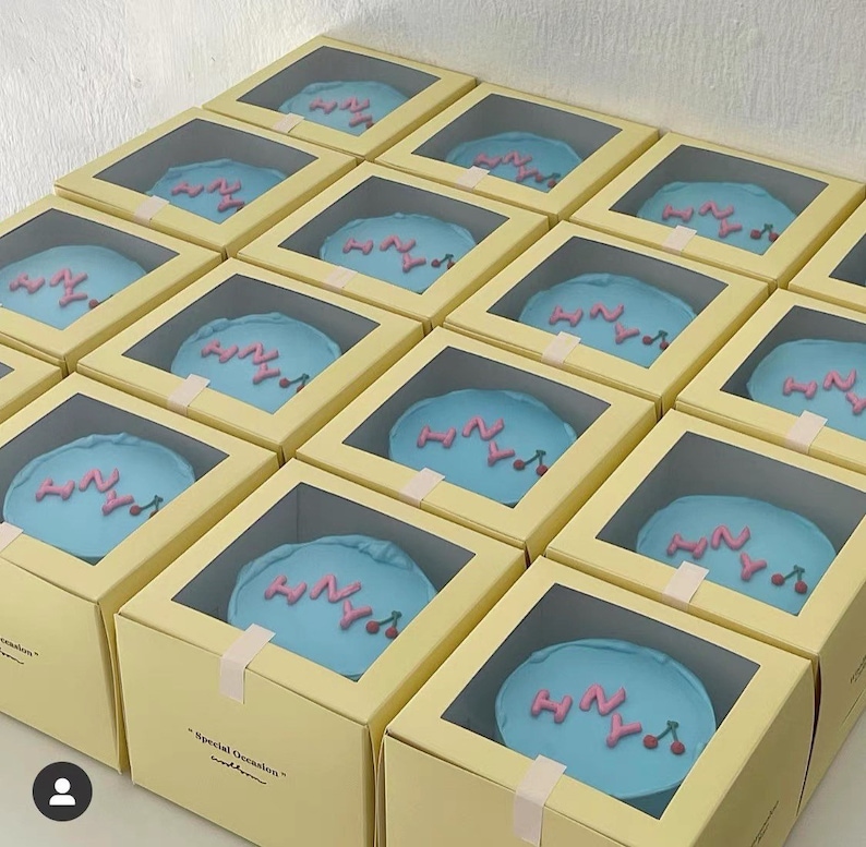 Yellow Cake Boxes With Window – Bakery Packaging Set of 5 (5.5 Inch) - Etsy