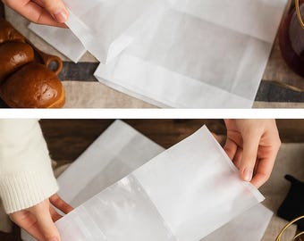 50 Stück Kraftpapier-Brotverpackungsbeutel, Große Produktbild-Vorschau 7
