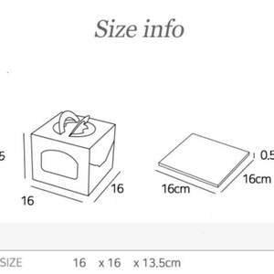ZKKZOMA 6 Set 10x10x5 Inches Cake Boxes With Boards,Cake Boxes With - View #7