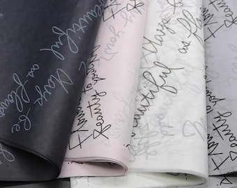 Papel de seda personalizado con logotipo, embalaje para pequeñas empresas, papel de regalo de marca, papel de seda con logotipo personalizado, embalaje para vendedores de Etsy