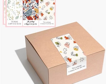 Happy Package Stickers for Small Business Packaging - 50 pcs