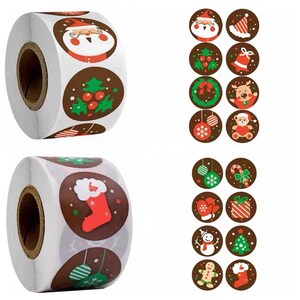 15 Zoll Grosse Weihnachten Aufkleber Rolle Fur Kleine Etsy