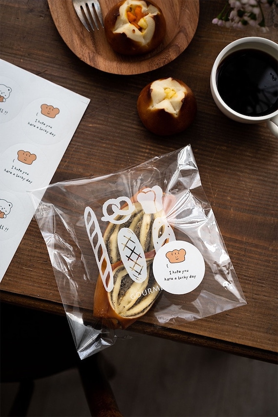 Morepack Sacchetti trasparenti autosigillanti in cellophane, 10,2 x 15,2 cm, 200 sacchetti per biscotti, caramelle e prodotti
