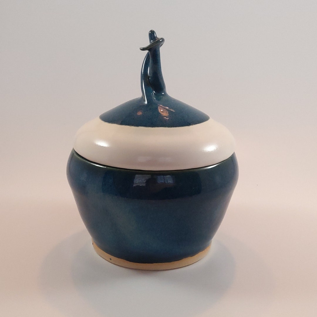 Handmade Pottery Lidded Jar Etsy