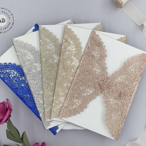 Glitzer IPhone Gold/Silber/Champagner/Royal Blau Laser Cut Spitzentasche, Traumhaft gefaltete Gate Lasertasche {Free Infinite Design before Pay}
