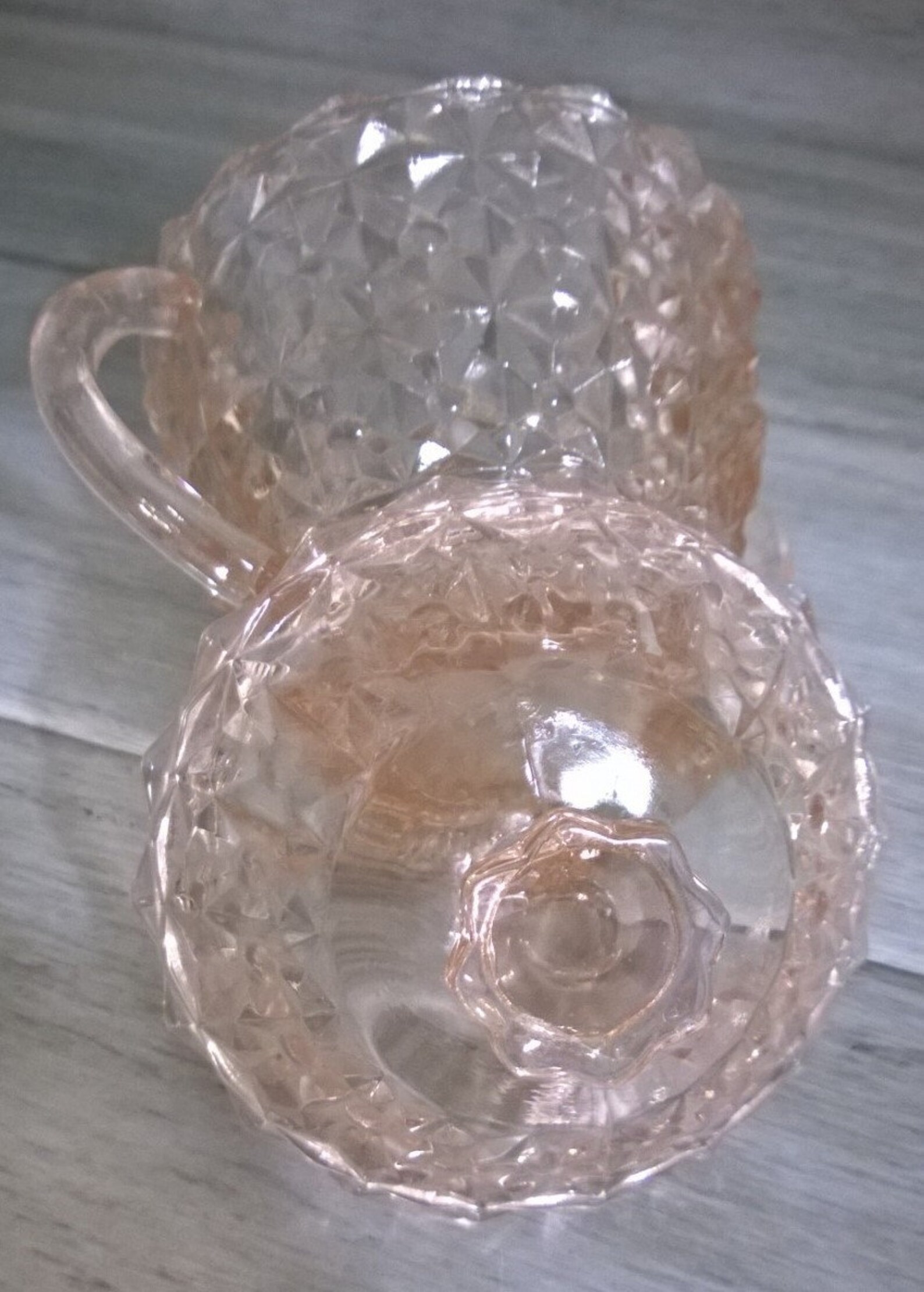 Vintage Holiday Pink Sugar bowl with Lid Ribbons and Bows Etsy