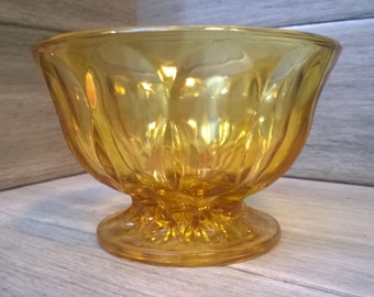 Candy Dish (No LId) - Fairfield Amber by ANCHOR HOCKING - Looking for its Better Half - Make a Great Dip Bowl, Candleholder or Trinket Bowl