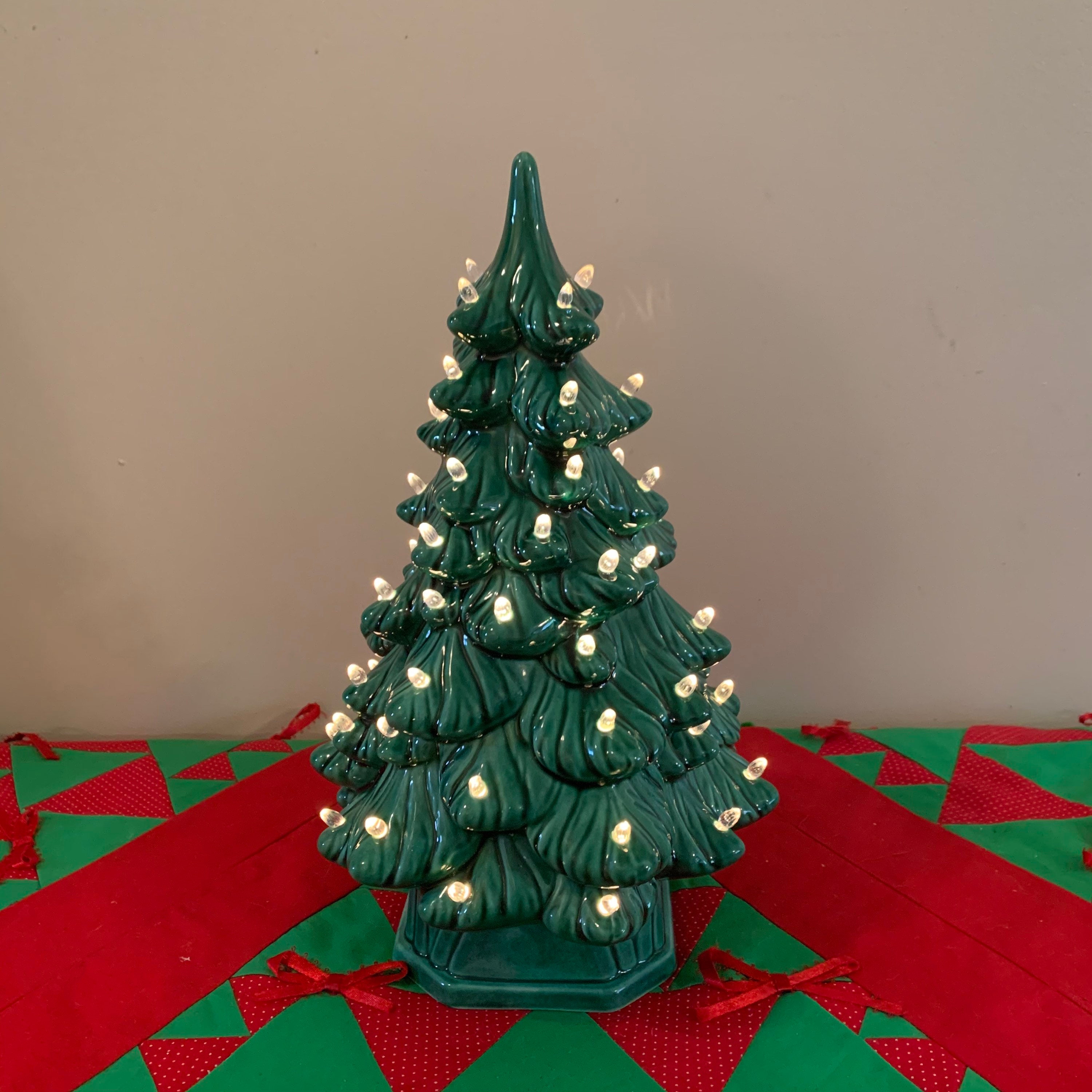 Vintage Ceramic Christmas Tree Peg Light Holland Mold 11 Etsy