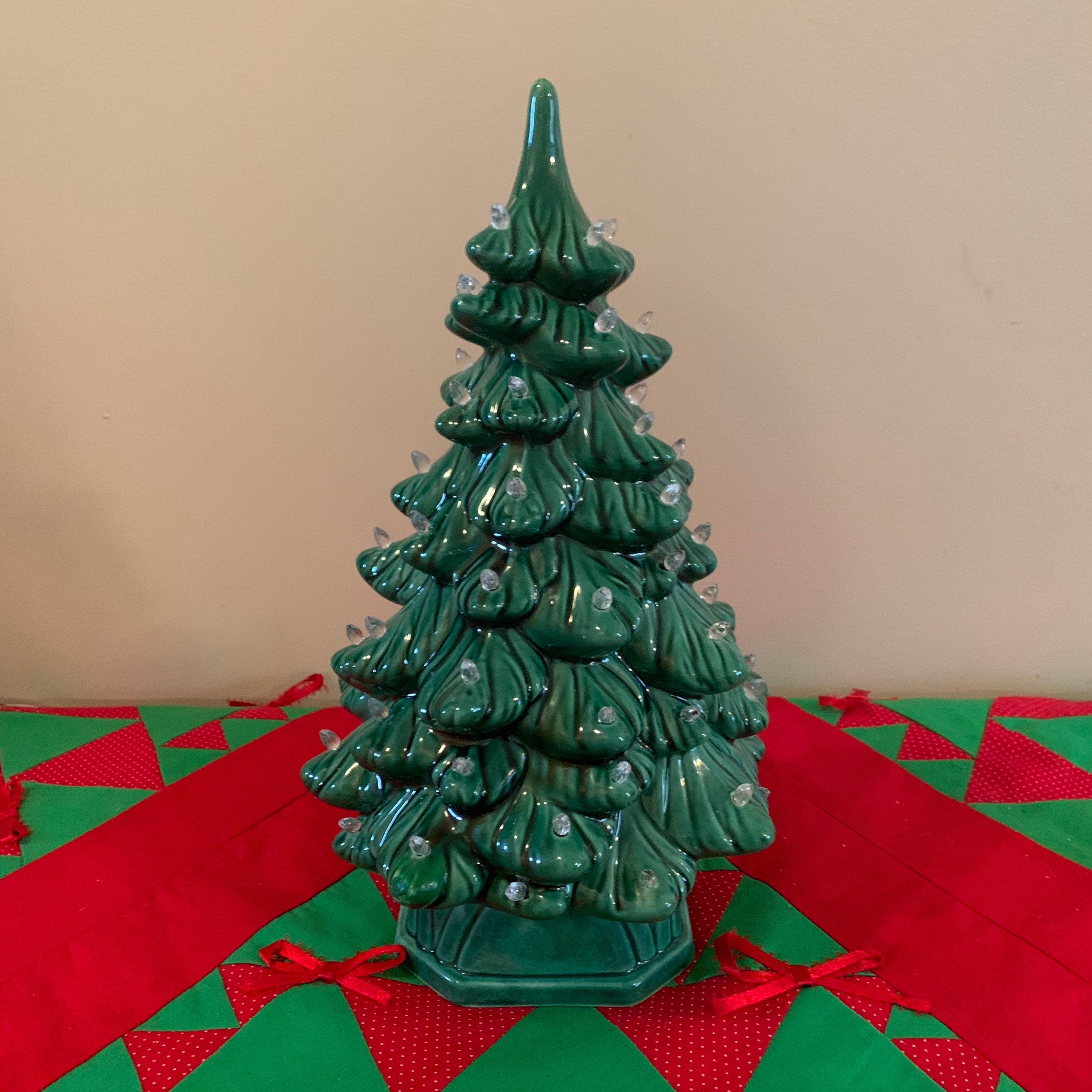Vintage Ceramic Christmas Tree Peg Light Holland Mold 11 Etsy