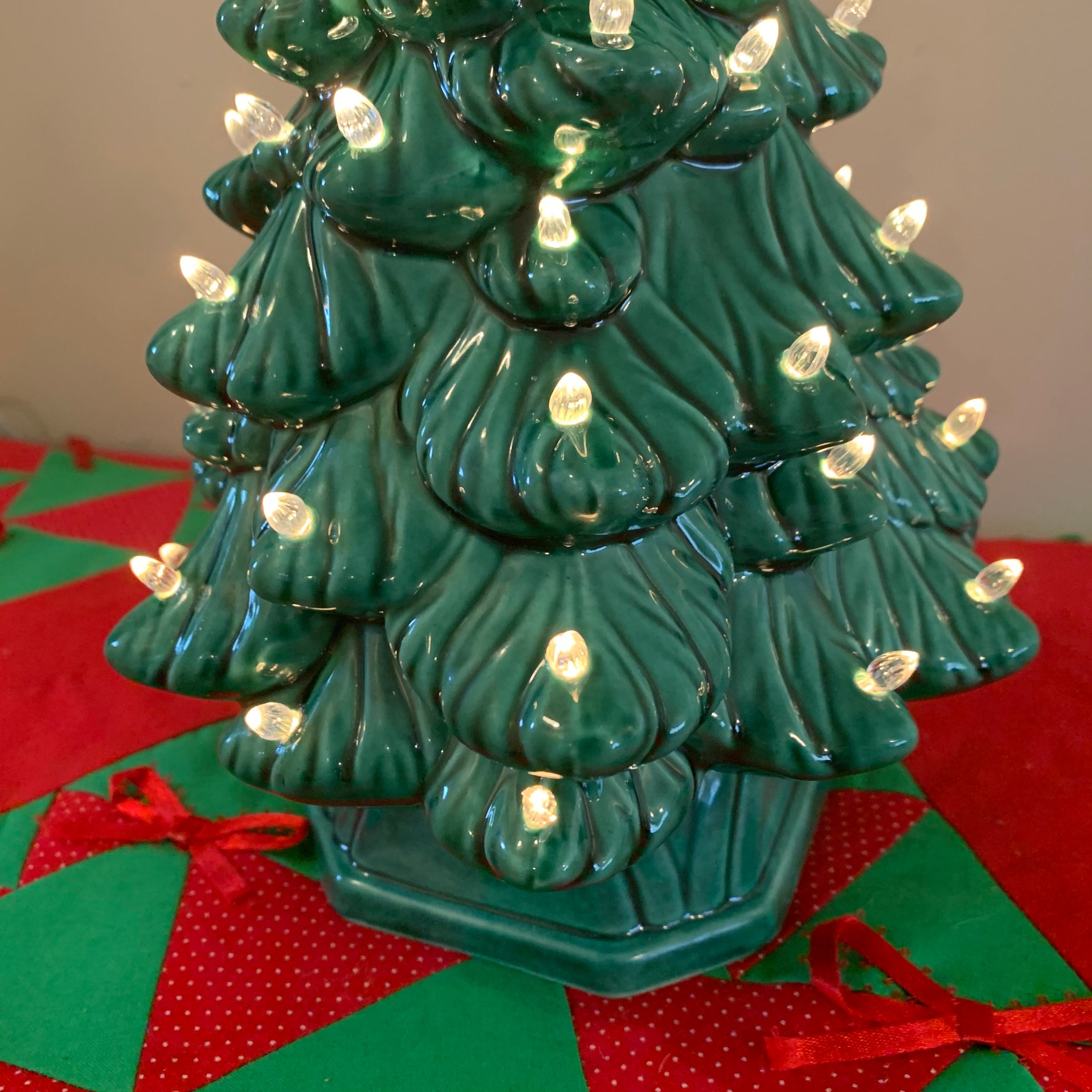 Vintage Ceramic Christmas Tree Peg Light Holland Mold 11 Etsy