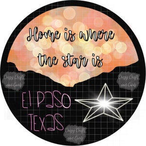 El Paso seamless file//Home is where the star is seamless file// El Paso Texas seamless file// seamless pattern