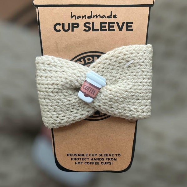 Crochet Hot Cup Sleeve // Crochet Coffee Sleeve // Crochet Beverage Sleeve