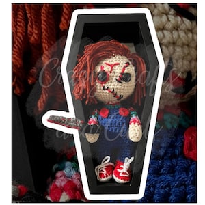 Men of Horror Crochet Characters // Crochet Michael Myers // Crochet Jason Vorhees // Crochet Chucky // Crochet Freddy //Crochet Leatherface