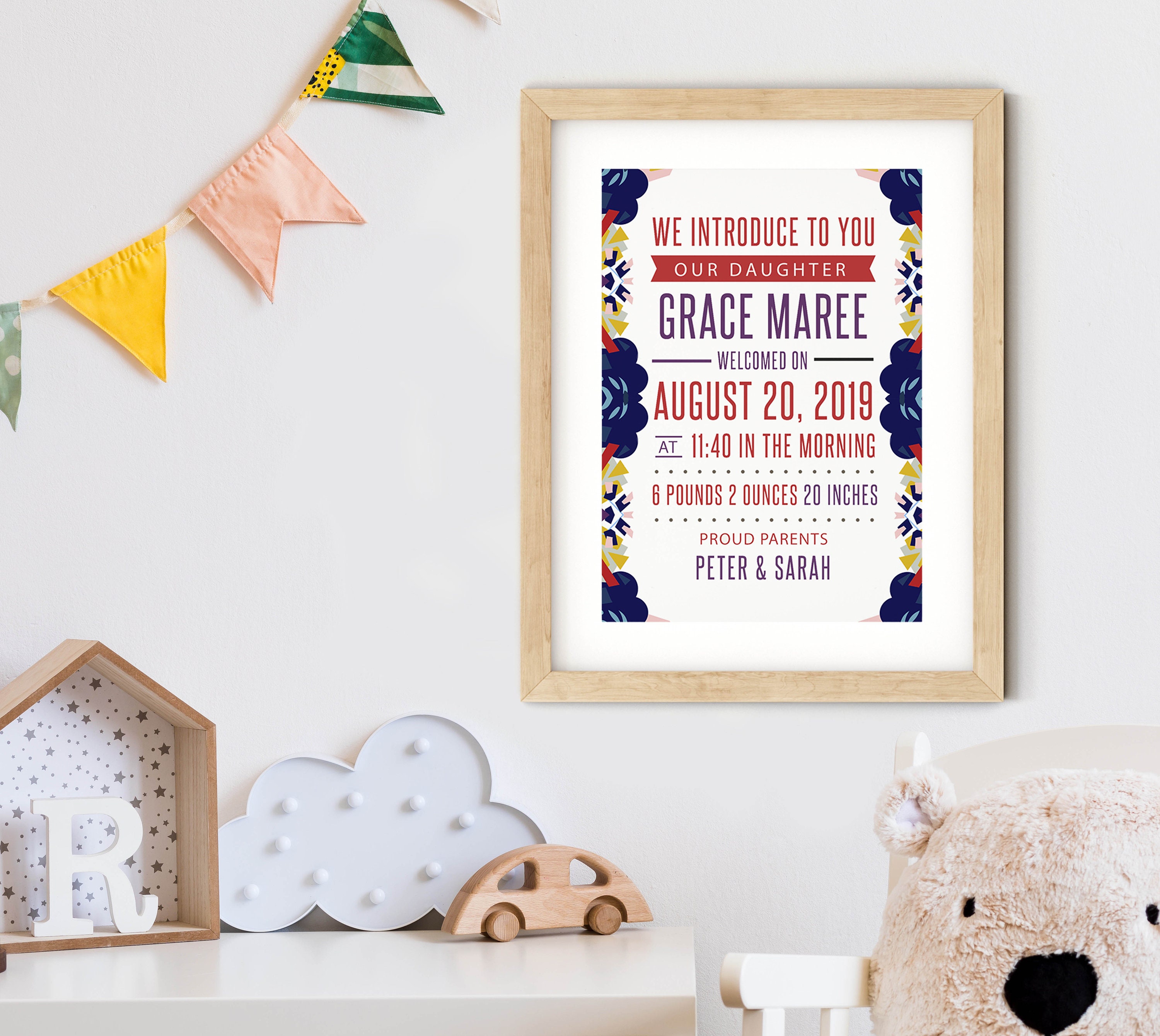 Printable Bordered Paper Instant Download Set of 6 Paper To