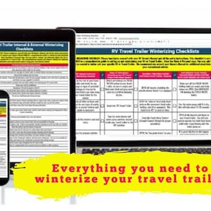 RV Winterizing Checklists™