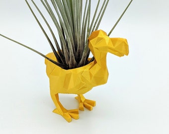 Dodo Bird Planter, air plant holder, indoor planter, Succulent decor, nursery decor, 3d Printed, Succulents, Air plants, planter