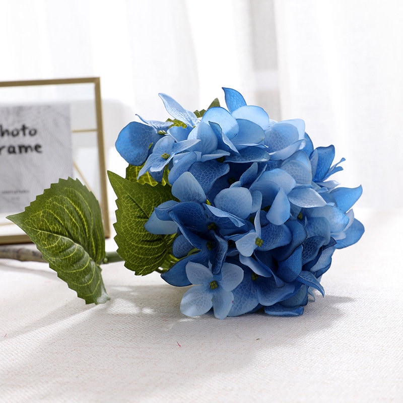 Real Touch Hydrangea Silk Flowers Stems Full Hydrangea Flowers Etsy