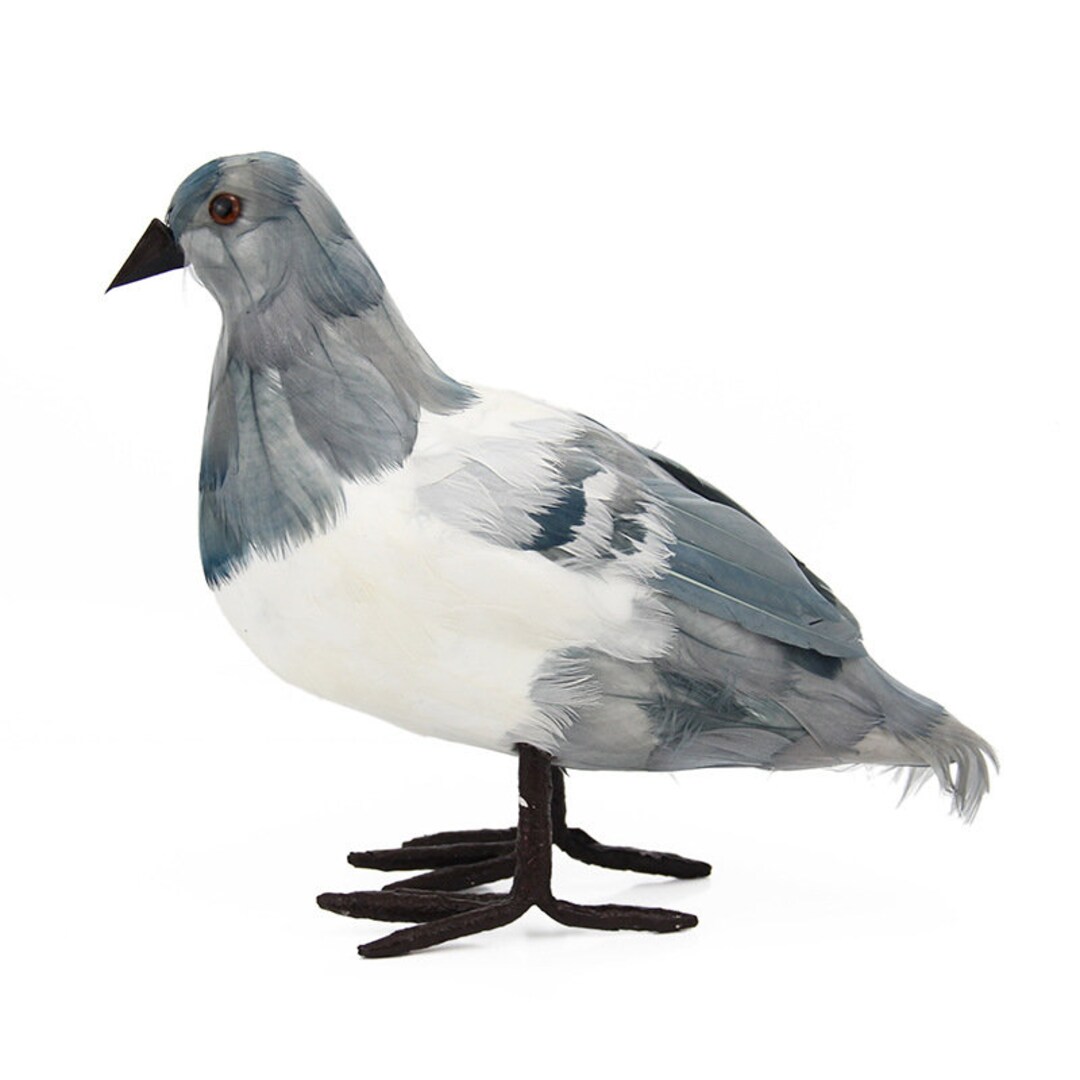 Grey Seagull Artificial Birds Fake Feathered Foam Birds Home Etsy