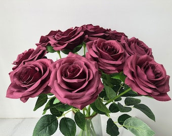 Cinnamon Rose Silk Flower Roses 10pcs Artificial Roses Long - Etsy Cinnamon Rose Silk Flower Roses 10Pcs Artificial Roses Long - Etsy