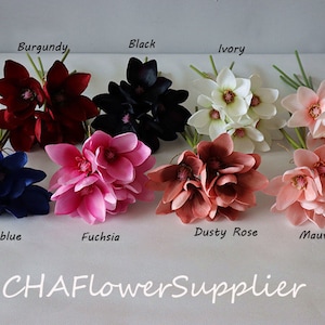 Silk Orchids Bouquets, Artificial Silk Orchids Bouquets, Silk Orchids Flowers, Artificial Orchids Flowers for Wedding Home Party Decor