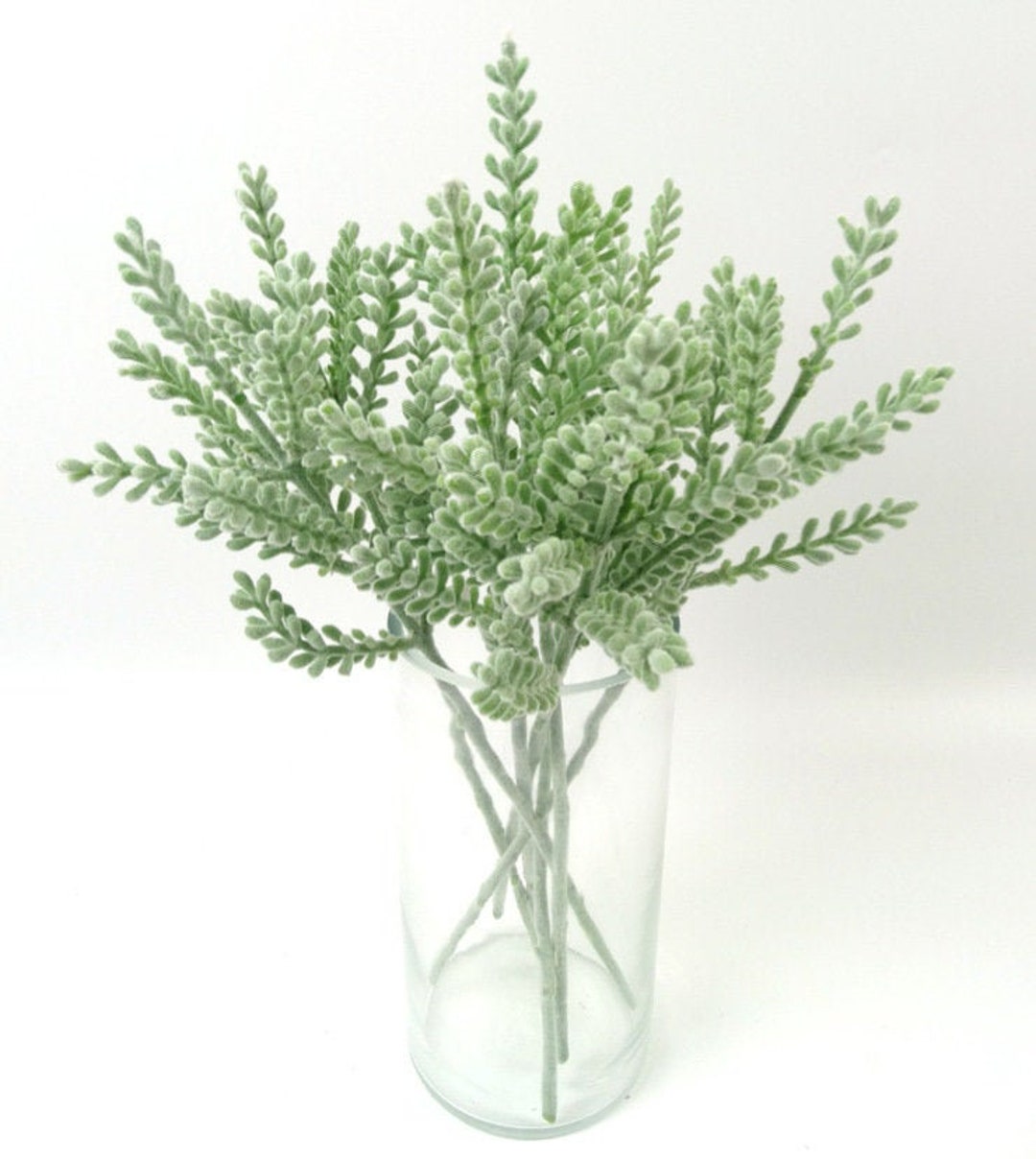 Artificial Dusty Miller Lamb's Ear Leaf Flocked Lambs Ear Etsy