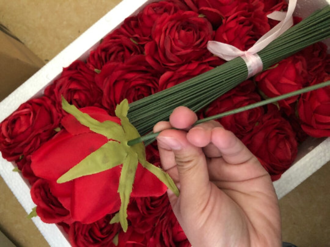 10100pcs Artificial Flowers Stems, Match for All Flowers Head in My