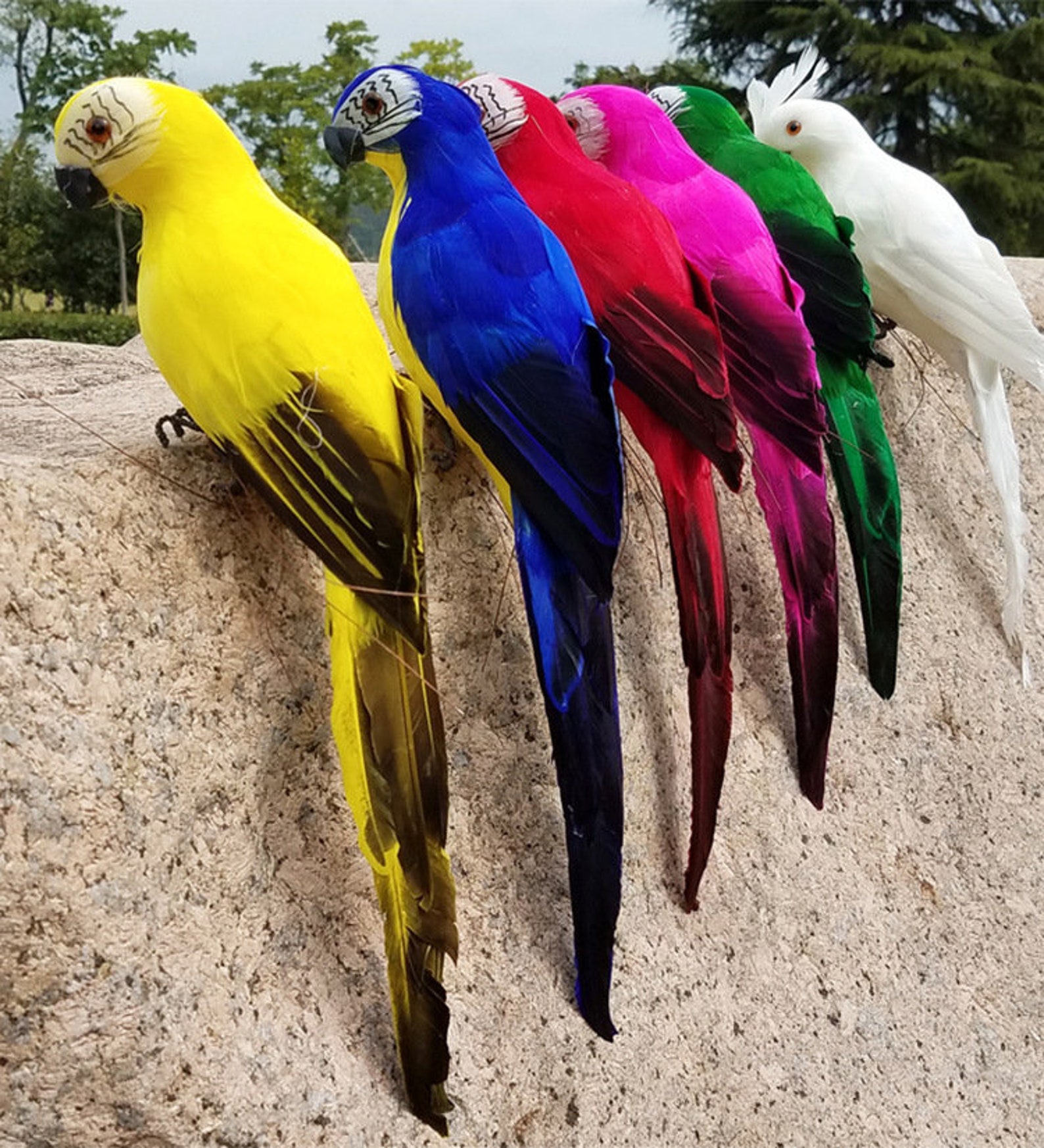 1pcs Artificial Parrot Fake Artificial Birds Artificial Etsy
