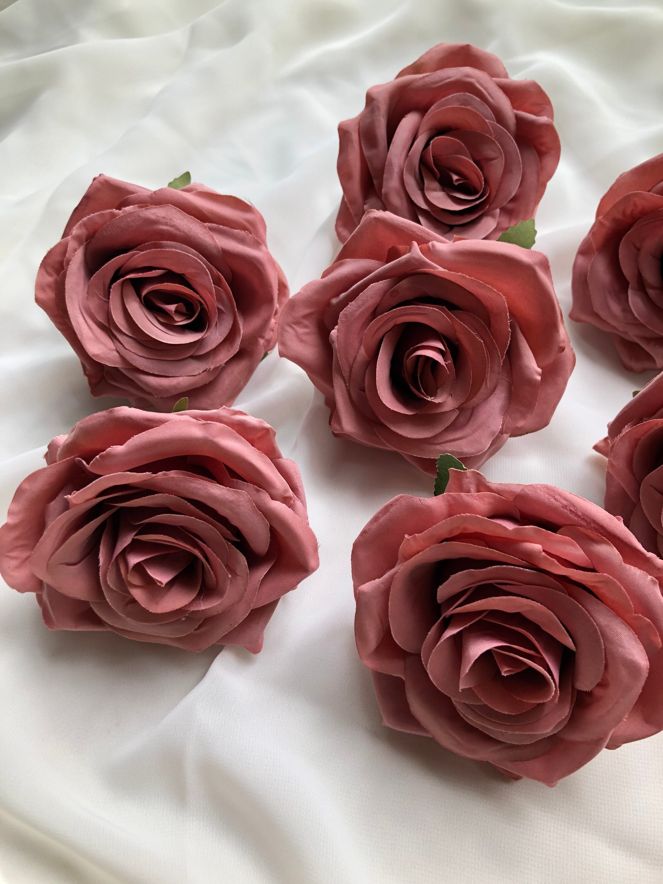 Dusty Rose Flowers Head Dusty Rose Wedding Dusty Mauve/Pink Etsy