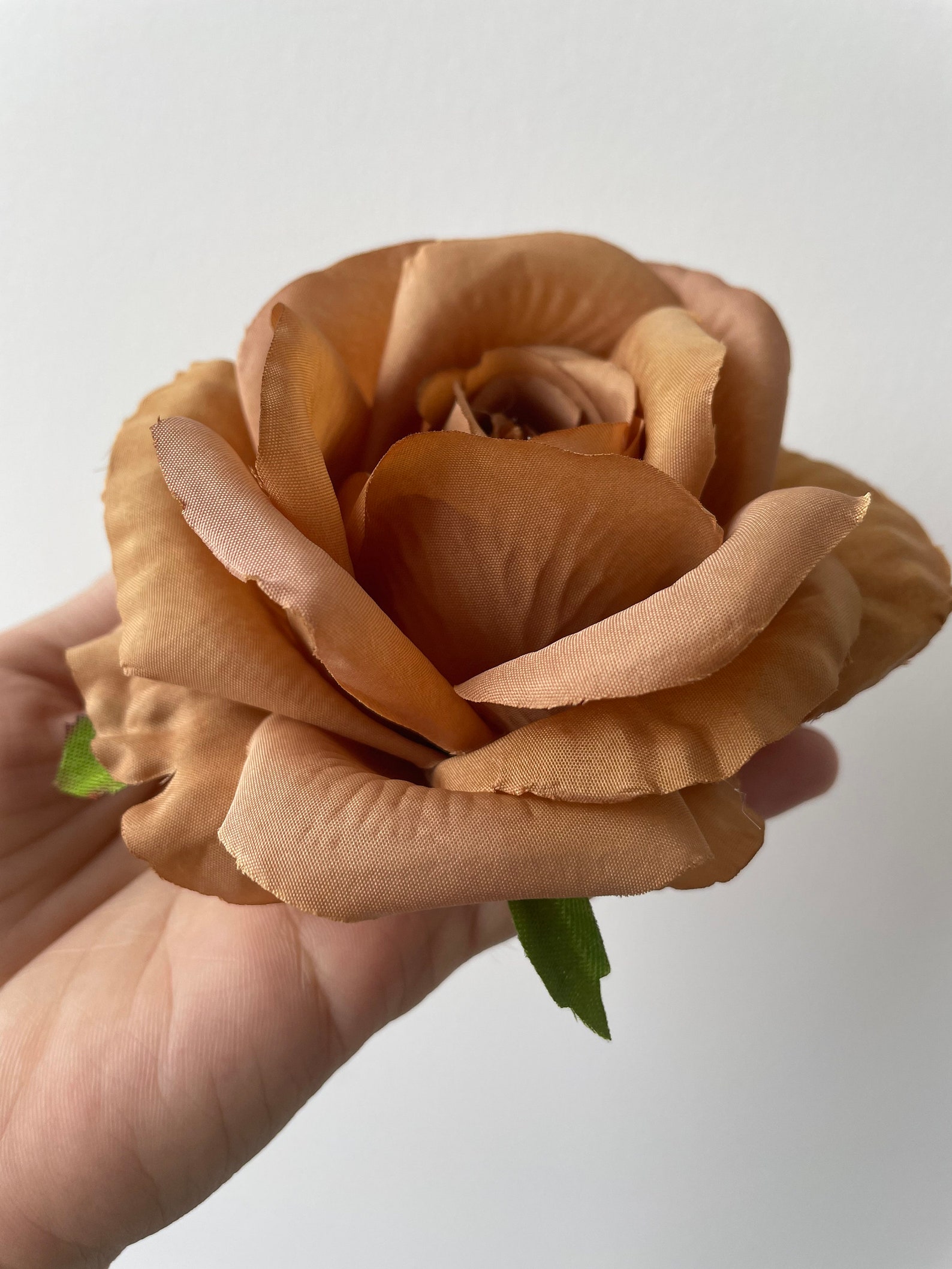 10100pcs Toffee Artificial Rose Head Silk Brown Flowers Head Etsy Canada