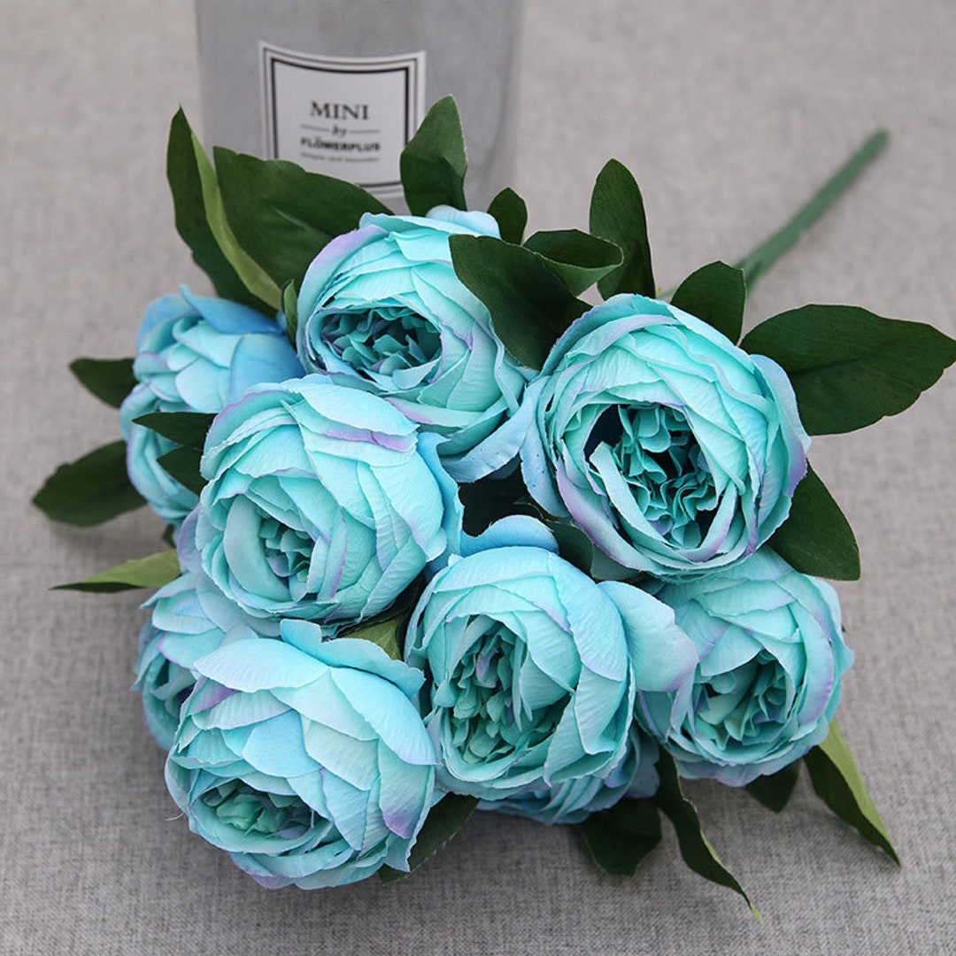 10 Heads Artificial Peonies Bouquet Silk Peony Bouquet High Etsy